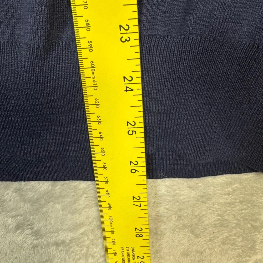 Polo Ralph Lauren Mens‎ Navy V Neck Pima Cotton Sweater Vest XL Preppy